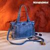 imageMontana West Washed Leather Hobo Bags for Women Roomy Handbags with Crossbody Strap224 Metallic Jean