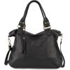 imageMontana West Washed Leather Hobo Bags for Women Roomy Handbags with Crossbody Strap581 Black