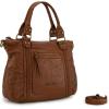 imageMontana West Washed Leather Hobo Bags for Women Roomy Handbags with Crossbody Strap581 Brown