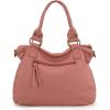 imageMontana West Washed Leather Hobo Bags for Women Roomy Handbags with Crossbody Strap581 Pink