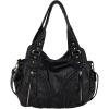 imageMontana West Washed Leather Hobo Bags for Women Roomy Handbags with Crossbody Strap019 Black