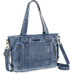 imageMontana West Washed Leather Hobo Bags for Women Roomy Handbags with Crossbody Strap224 Metallic Jean