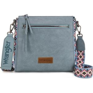 imageWrangler Aztec Crossbody Purse Medium Shoulder Bags for Women Western Handbag with Guitar StrapJean