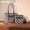imageMontana West 2Pcs Handbags Sets for Women Large Tote Bags Cute Crossbody PursesAblack