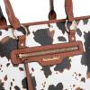 imageMontana West 2Pcs Handbags Sets for Women Large Tote Bags Cute Crossbody PursesAcow Print Brown