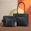 imageMontana West 2Pcs Handbags Sets for Women Large Tote Bags Cute Crossbody PursesBlack