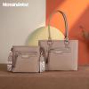 imageMontana West 2Pcs Handbags Sets for Women Large Tote Bags Cute Crossbody PursesKhaki