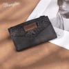 image Wrangler Small Wallet for Women Designer Bifold Wallet Embossed WomenS Wallets Card Cases ampamp Money Organizers BlackEmbossedBlack