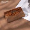 image Wrangler Small Wallet for Women Designer Bifold Wallet Embossed WomenS Wallets Card Cases ampamp Money Organizers BlackEmbossedBrown
