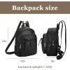 imageMedium Backpack Purse for Women Anti Theft Backpack with Secured Zipper ampamp Tassel3pcs Black