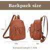 imageMedium Backpack Purse for Women Anti Theft Backpack with Secured Zipper ampamp Tassel3pcs Brown