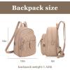 imageMedium Backpack Purse for Women Anti Theft Backpack with Secured Zipper ampamp Tassel3pcs Khaki