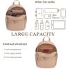 imageMedium Backpack Purse for Women Anti Theft Backpack with Secured Zipper ampamp Tassel3pcs Khaki