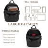 imageMedium Backpack Purse for Women Anti Theft Backpack with Secured Zipper ampamp Tassel3pcs Zipper Black
