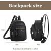 imageMedium Backpack Purse for Women Anti Theft Backpack with Secured Zipper ampamp Tassel3pcs Zipper Black