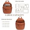 imageMedium Backpack Purse for Women Anti Theft Backpack with Secured Zipper ampamp Tassel3pcs Zipper Brown