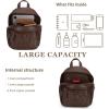 imageMedium Backpack Purse for Women Anti Theft Backpack with Secured Zipper ampamp Tassel3pcs Zipper Coffee