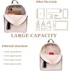 imageMedium Backpack Purse for Women Anti Theft Backpack with Secured Zipper ampamp TasselBackpack Beige  Black