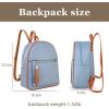 imageMedium Backpack Purse for Women Anti Theft Backpack with Secured Zipper ampamp TasselBackpack Blue  Brown