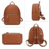imageMedium Backpack Purse for Women Anti Theft Backpack with Secured Zipper ampamp TasselBackpack Brown
