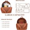 imageMedium Backpack Purse for Women Anti Theft Backpack with Secured Zipper ampamp TasselBackpack Brown
