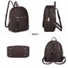 imageMedium Backpack Purse for Women Anti Theft Backpack with Secured Zipper ampamp TasselBackpack Coffee