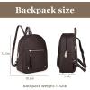 imageMedium Backpack Purse for Women Anti Theft Backpack with Secured Zipper ampamp TasselBackpack Coffee