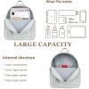 imageMedium Backpack Purse for Women Anti Theft Backpack with Secured Zipper ampamp TasselBackpack Grey