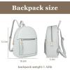imageMedium Backpack Purse for Women Anti Theft Backpack with Secured Zipper ampamp TasselBackpack Grey