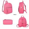 imageMedium Backpack Purse for Women Anti Theft Backpack with Secured Zipper ampamp TasselBackpack Hot Pink