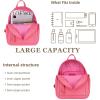 imageMedium Backpack Purse for Women Anti Theft Backpack with Secured Zipper ampamp TasselBackpack Hot Pink