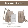 imageMedium Backpack Purse for Women Anti Theft Backpack with Secured Zipper ampamp TasselBackpack Khaki