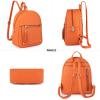 imageMedium Backpack Purse for Women Anti Theft Backpack with Secured Zipper ampamp TasselBackpack Orange