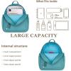 imageMedium Backpack Purse for Women Anti Theft Backpack with Secured Zipper ampamp TasselBackpack Turquoise