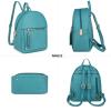imageMedium Backpack Purse for Women Anti Theft Backpack with Secured Zipper ampamp TasselBackpack Turquoise