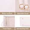 imageMedium Backpack Purse for Women Anti Theft Backpack with Secured Zipper ampamp TasselCrocodile Beige