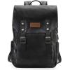 imageMontana West  Wrangler Brown Leather Laptop Backpack Purse Women and Men Unisex Fashion BackpackBlack