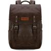 imageMontana West  Wrangler Brown Leather Laptop Backpack Purse Women and Men Unisex Fashion BackpackCoffee1