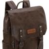 imageMontana West  Wrangler Brown Leather Laptop Backpack Purse Women and Men Unisex Fashion BackpackCoffee1