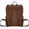 imageMontana West  Wrangler Brown Leather Laptop Backpack Purse Women and Men Unisex Fashion BackpackDark Brown