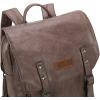 imageMontana West  Wrangler Brown Leather Laptop Backpack Purse Women and Men Unisex Fashion BackpackLight Coffee