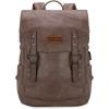 imageMontana West  Wrangler Brown Leather Laptop Backpack Purse Women and Men Unisex Fashion BackpackLight Coffee