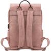 imageMontana West  Wrangler Brown Leather Laptop Backpack Purse Women and Men Unisex Fashion BackpackPink