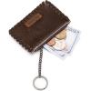 imageMontana West  Wrangler Coin Purse for Men Women Embossed Leather Coin Pouch Small Wallet BlackCowhide Pouch Coffee