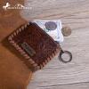 imageMontana West  Wrangler Coin Purse for Men Women Embossed Leather Coin Pouch Small Wallet BlackTooling Pouch Brown