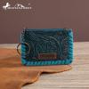 imageMontana West  Wrangler Coin Purse for Men Women Embossed Leather Coin Pouch Small Wallet BlackTooling Pouch Turquoise