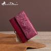 imageMontana West  Wrangler Coin Purse for Men Women Embossed Leather Coin Pouch Small Wallet BlackUnique Mini Wallet Bright Maroon