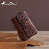 imageMontana West  Wrangler Coin Purse for Men Women Embossed Leather Coin Pouch Small Wallet BlackUnique Mini Wallet Brown
