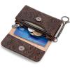 imageMontana West  Wrangler Coin Purse for Men Women Embossed Leather Coin Pouch Small Wallet BlackUnique Mini Wallet Coffe