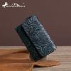 imageMontana West  Wrangler Coin Purse for Men Women Embossed Leather Coin Pouch Small Wallet BlackUnique Mini Wallet Turquoise